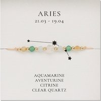 Bracelet en perles de pierres naturelles, constellation Bélier, 11 pouces