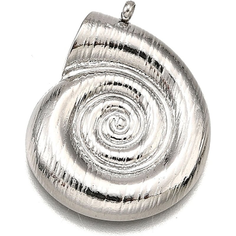 Pendentif en Acier Inoxydable 304, Charm Conque, Anti-Ternissement — Breloques et pendentifs