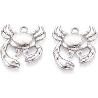304 Stainless Steel Crab Charm Pendant, Anti-Tarnish, 27x25.3mm