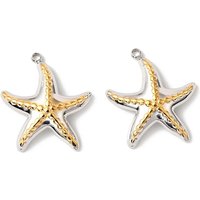 Pendentifs Étoile de Mer en Acier Inoxydable 304 en Or et Acier — Breloques et pendentifs