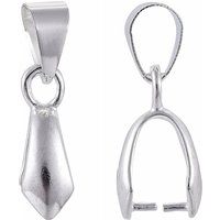 Bails en laiton, Ice Pick, argent, 14x7mm — Accessoires pour bijoux