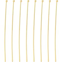Brass Ball Head Pins, Nickel Free, Golden Color, 50mm Long