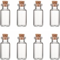 Glass Jar Bottles with Cork Stopper for Beads and Wishing — Jewelry Display & Storage