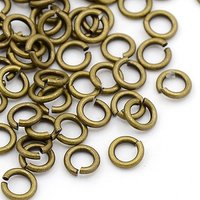 Anneaux Brisés Ouverts en Bronze Antique, Laiton, 18 Gauge, 120pcs — Accessoires pour bijoux