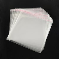 Sacs en cellophane OPP, carrés, transparents, 16x16cm — Rangement et présentation