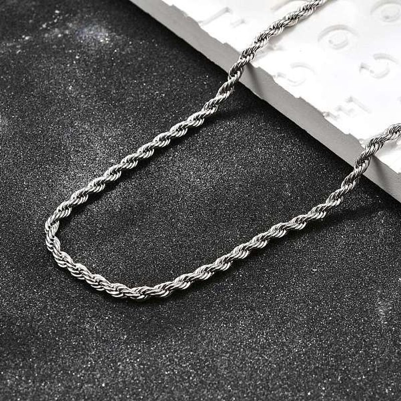 Collier en Chaîne en Acier Inoxydable 304 Résistant aux Taches 19,9 pouces — Collier pendentif