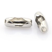 Stainless Steel Ball Chain Connectors, Tarnish Resistant, 10.5x4mm — Jewelry Findings