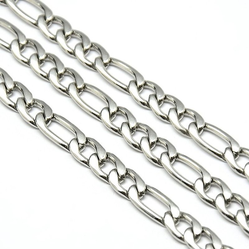 Chaîne Figaro en Acier Inoxydable Résistante au ternissement 9-13x6x1.6mm — Chaînes, fils et cordons