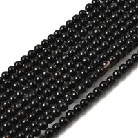 Natural Black Onyx Round Bead Strands, Dyed, 3mm, 0.8mm Hole — Jewelry Beads