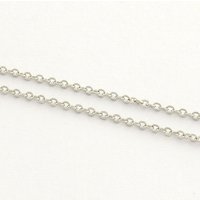 Chaînes en Acier Inoxydable Résistantes au ternissement - 1.5x1.1x0.3mm, Rouleau de 25m