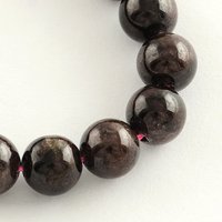 Natural Garnet Gemstone Bead Strands, Round, 6mm, 58pcs/strand — Jewelry Beads
