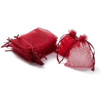Organza Gift Bags with Drawstring for Jewelry and Gifts, Dark Red — Jewelry Display & Storage