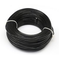Fil en aluminium anodisé pour la fabrication de bijoux, noir, 17 gauge