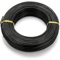 Fil en aluminium anodisé pour la création de bijoux, noir, 15 gauge