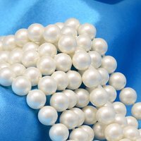 Round Shell Pearl Bead Strands, Matte Creamy White, 4mm — Jewelry Beads