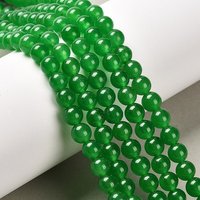 Natural & Dyed Malaysia Jade Bead Strands, Green, 6mm, 15 inch — Jewelry Beads