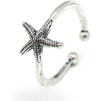 Bague à Doigt en Alliage Ajustable, Design Étoile de Mer, Taille 7 — Bijoux fantaisie
