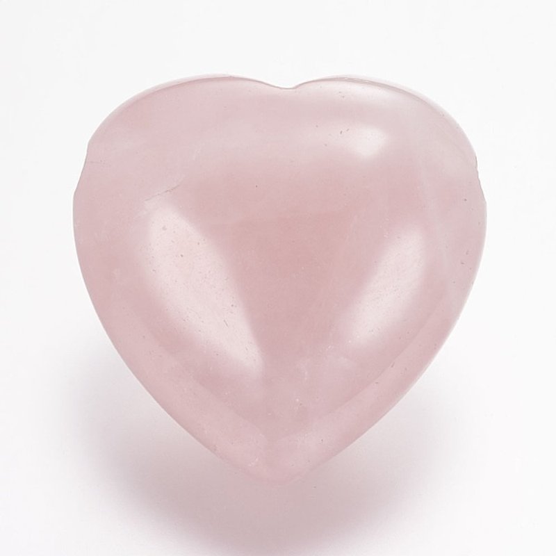 Natural Rose Quartz Heart Beads, 13x25mm, Hole: 2mm — Jewelry Beads