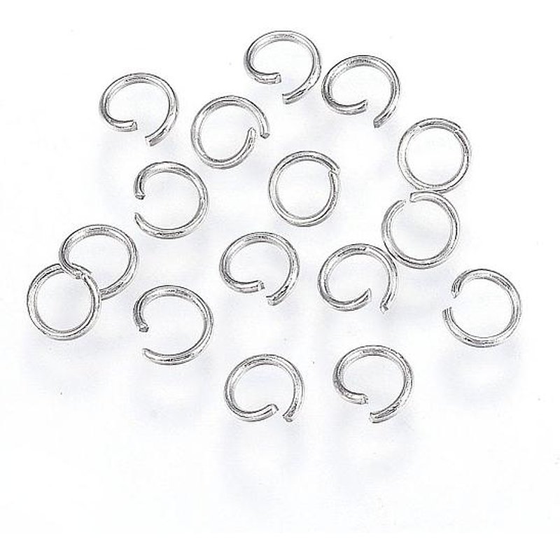 Anneaux ouverts en acier inoxydable 304 pour bijoux et porte-clés — Accessoires pour bijoux