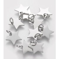Charms Étoile en Acier Inoxydable 304 - Résistants au ternissement — Breloques et pendentifs