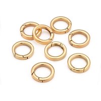Anneaux à ressort en acier inoxydable 304, anneaux O dorés, 20x3.5mm — Accessoires pour bijoux