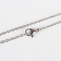 Chaîne de Collier en Acier Inoxydable 304 avec Fermoir à Mousqueton — Collier pendentif