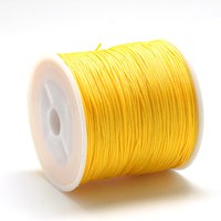 Nylon Thread Chinese Knotting Cord Gold 0.4mm 174.98 Yards