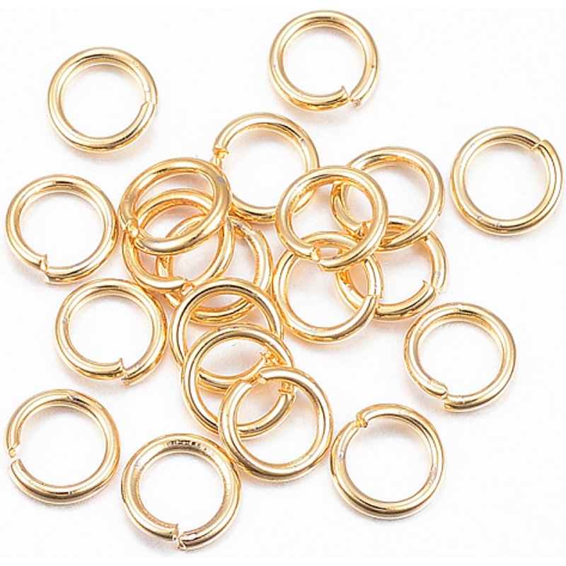 Anneaux Brisés Ouverts en Acier Inoxydable 304, Dorés, 20 Gauge, 200pcs — Accessoires pour bijoux