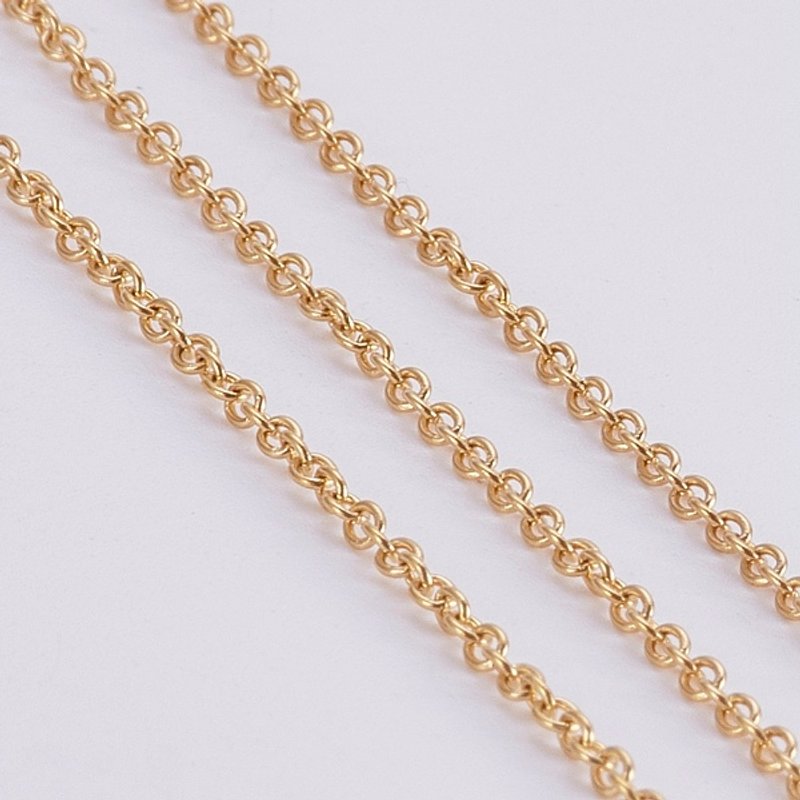 Ion Plating 304 Stainless Steel Cable Chains, Soldered, Oval, Golden
