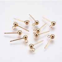 Trouvailles de boucles d'oreilles en acier inoxydable 304 avec boucle — Accessoires pour bijoux