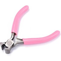Pince à bijoux en acier au carbone 45#, coupe-terminaison, rose — Outils de création de bijoux