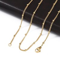 Collier en Chaîne en Acier Inoxydable 304 Doré avec Fermoir à Mousqueton — Collier pendentif