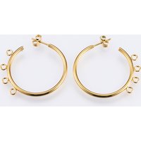 Trouvailles de Boucles d'Oreilles en Acier Inoxydable 304 Plaqué Ion, Doré — Accessoires pour bijoux