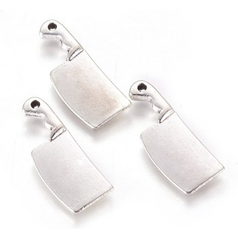 Tibetan Style Zinc Alloy Kitchen Knife Pendant — Charms & Pendants