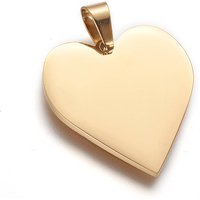 Pendants en Acier Inoxydable en Forme de Cœur avec Plaquage Ionique — Breloques et pendentifs