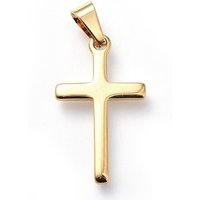 304 Stainless Steel Cross Pendant with Ion Plating