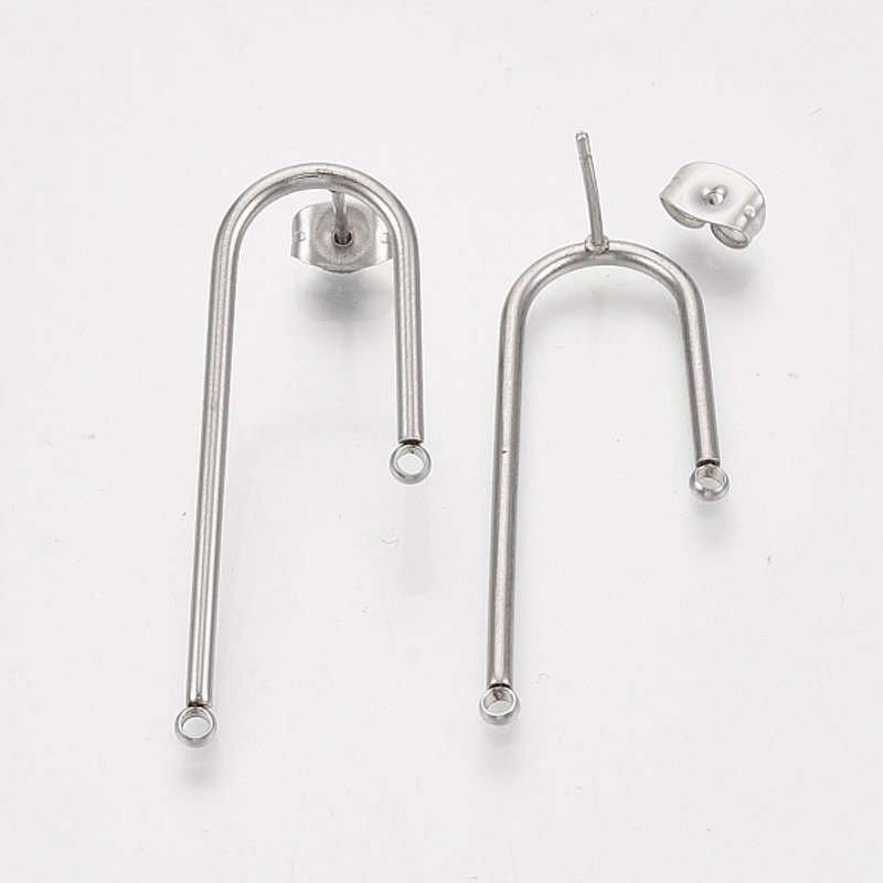 Trouvailles de Boucles d'Oreilles en Acier Inoxydable 304 Non-Oxydable — Accessoires pour bijoux