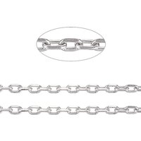 304 Stainless Steel Cable Chains, Diamond Cut, Soldered, 32.8 Feet — Chains, Wire & Cord