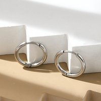 Boucles d'oreilles huggie en acier inoxydable 202, hypoallergéniques