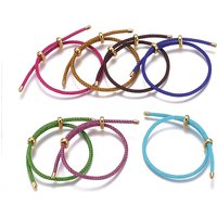 Adjustable 304 Stainless Steel Wire Rope Cord Bracelet Making