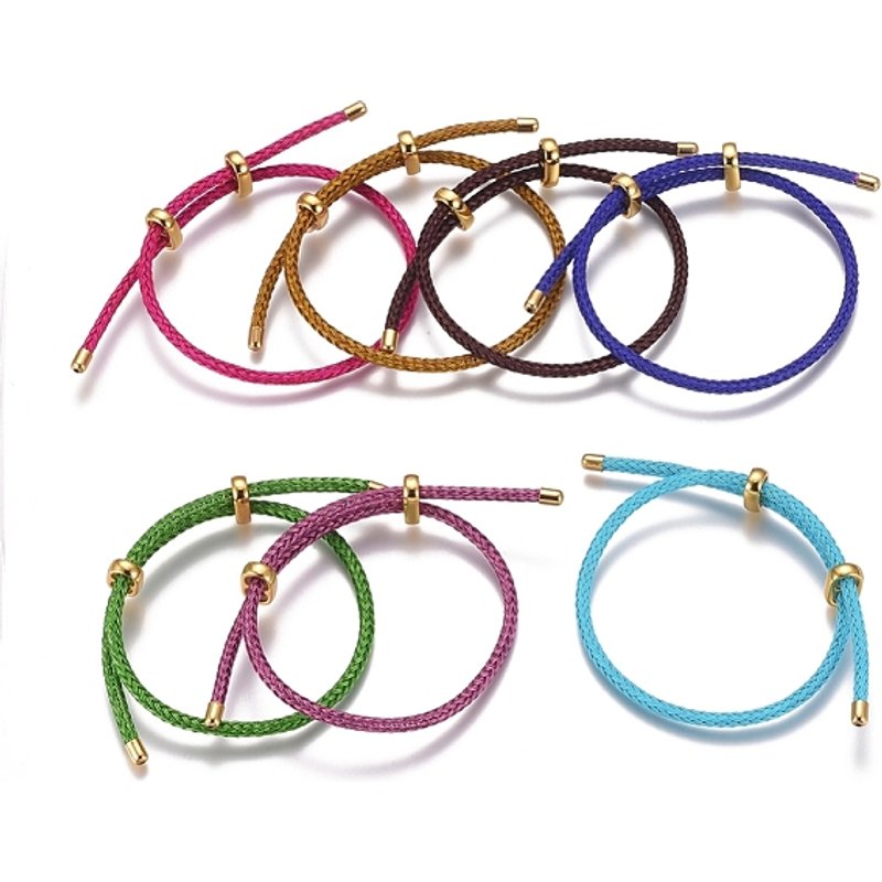 Bracelet en Corde de Fil en Acier Inoxydable 304 Ajustable — Outils de création de bijoux