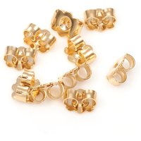 Supports d'oreilles en acier inoxydable 304, plaqué or 18K — Accessoires pour bijoux