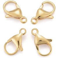 Attaches de type homard en acier inoxydable 304 avec placage PVD — Accessoires pour bijoux