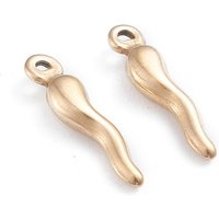 Charms en acier inoxydable 304 avec plaquage ionique - Corne d'abondance — Breloques et pendentifs