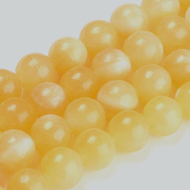 Natural Topaz Jade Beads Strands, Round, 10mm, 40pcs/Strand — Jewelry Beads