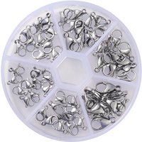 Attaches en acier inoxydable 304 anti-ternissement, 60pcs — Accessoires pour bijoux