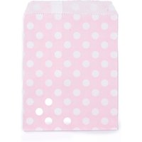 Sacs en papier Kraft pour aliments, sans poignées, motif à pois