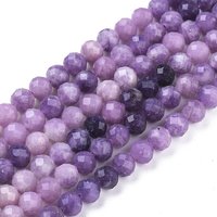 Natural Sugilite Beads Strands, Gradient Style, Round, 6mm — Jewelry Beads