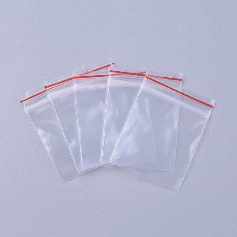 Plastic Zip Lock Resealable Bags, Clear, 4x3cm, 2.3 Mil Thickness — Jewelry Display & Storage