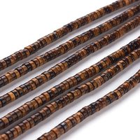 Natural Yellow Tiger Eye Beads Strands, Heishi Flat Round/Disc 15 inch — Jewelry Beads